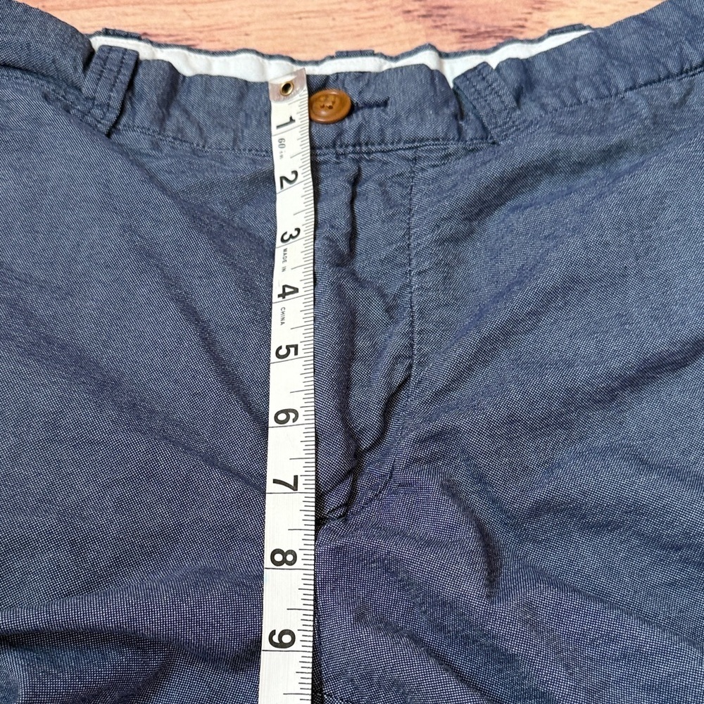 J. Crew Blue Men's Flat Front Shorts - Picture 8 of 8